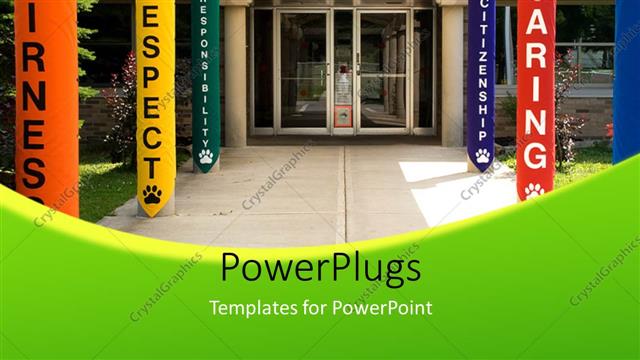  Presentation with number - A restaurant with a number of pillars