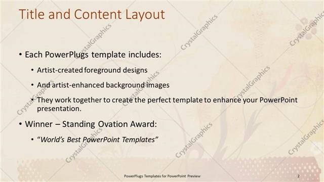 Title and Content presentation slide layout