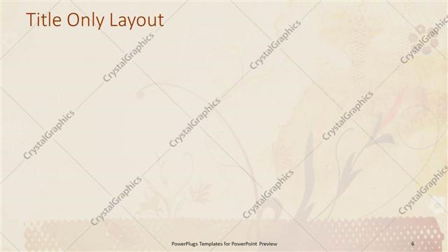 Title Only presentation slide layout