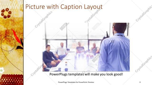 Picture with Caption presentation slide layout
