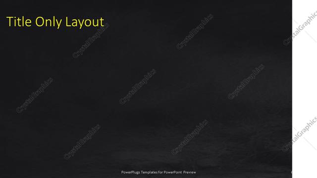 Title Only presentation slide layout