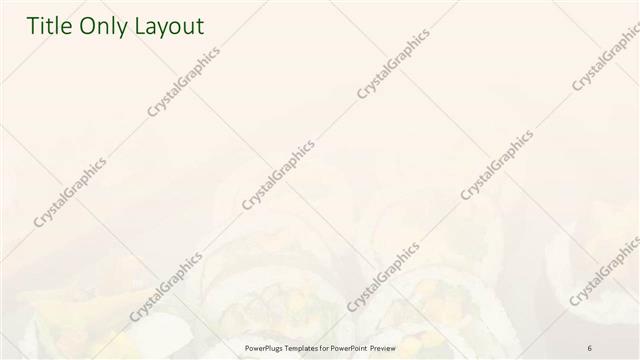 Title Only presentation slide layout