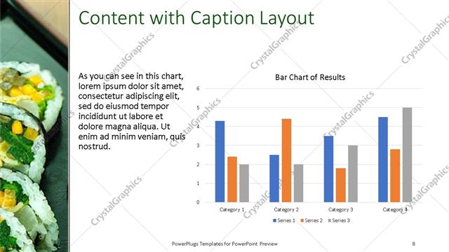 Content with Caption presentation slide layout