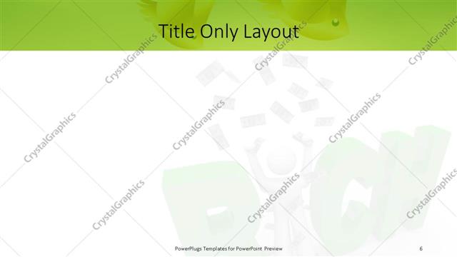 Title Only presentation slide layout