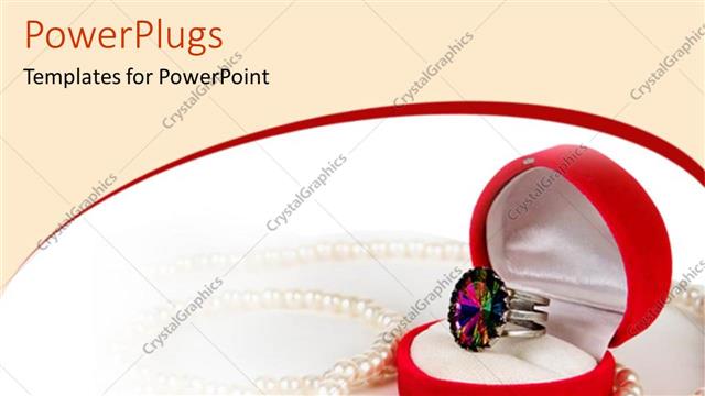  Presentation with retail - Ring in red heart jewelry box with pearl necklace, shopping, retail, fashion, accessories