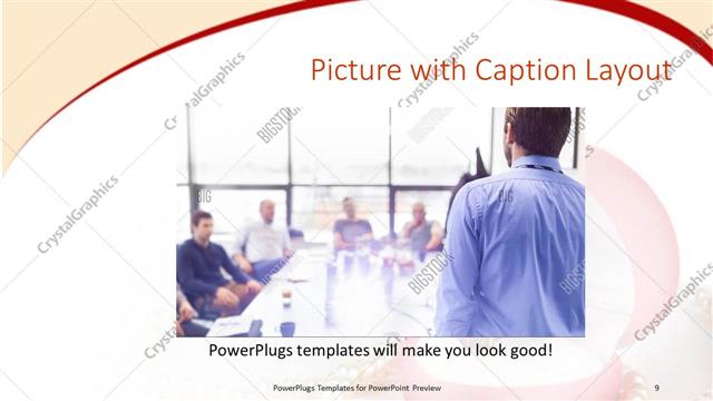 Picture with Caption presentation slide layout