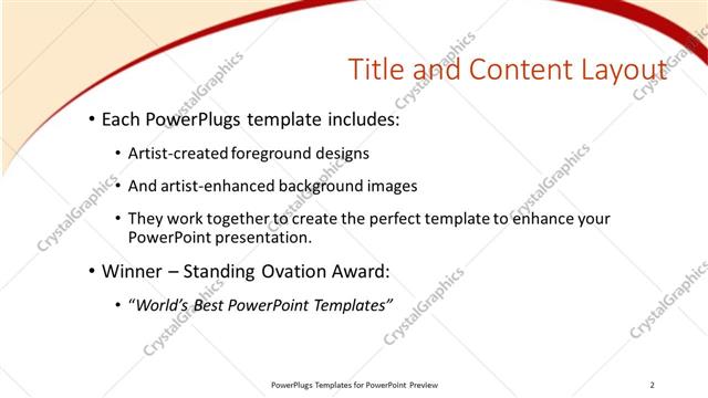 Title and Content presentation slide layout