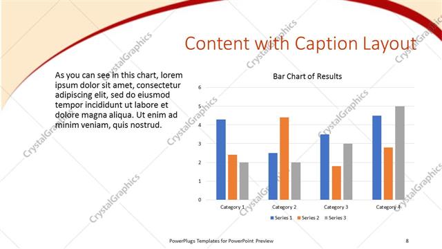Content with Caption presentation slide layout