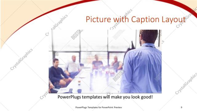 Picture with Caption presentation slide layout