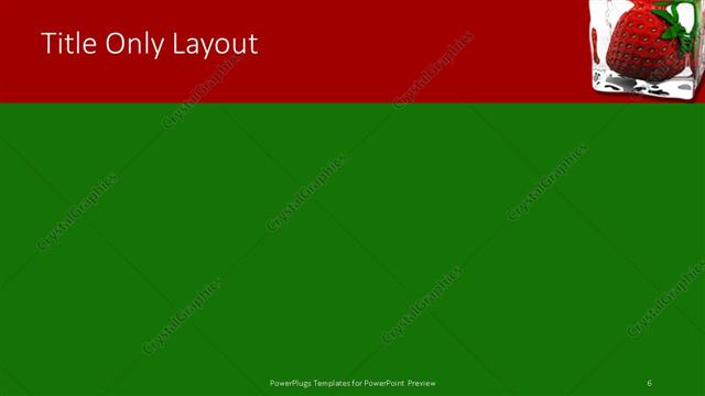 Title Only presentation slide layout