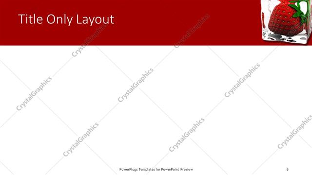 Title Only presentation slide layout