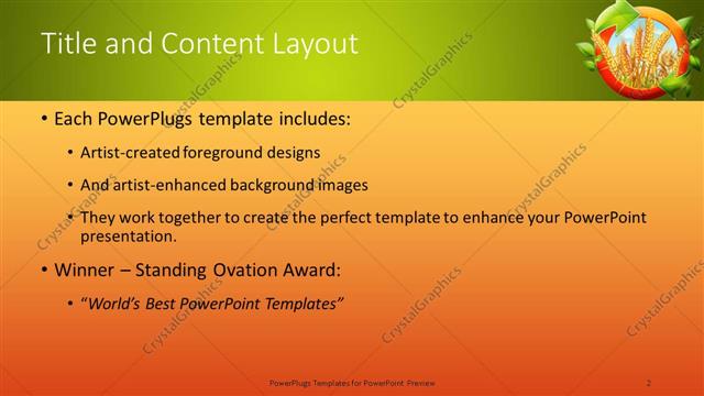 Title and Content presentation slide layout