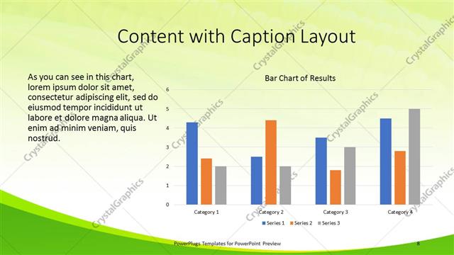 Content with Caption presentation slide layout