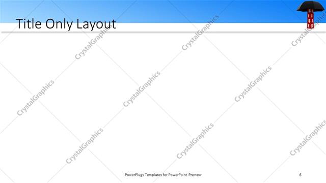 Title Only presentation slide layout