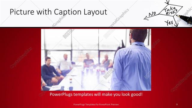 Picture with Caption presentation slide layout