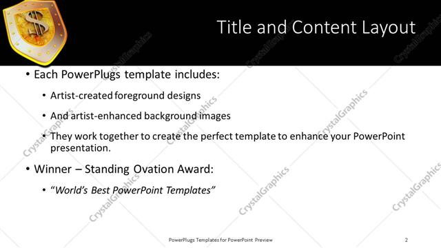 Title and Content presentation slide layout