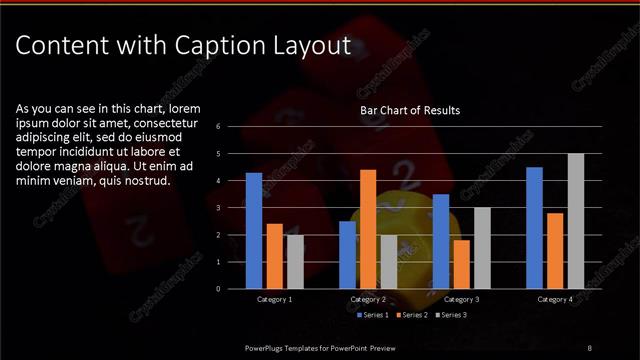 Content with Caption presentation slide layout