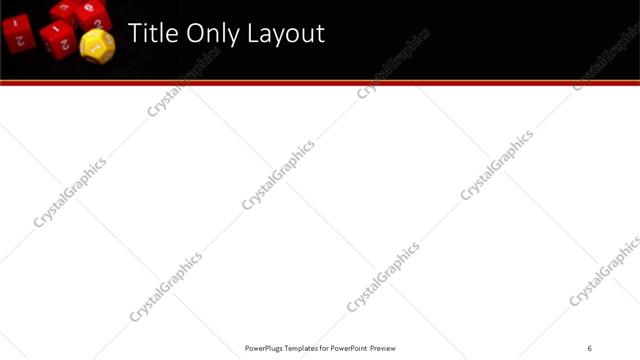 Title Only presentation slide layout