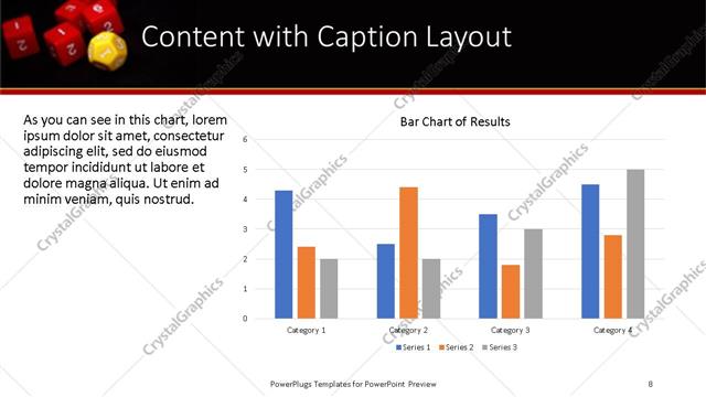 Content with Caption presentation slide layout