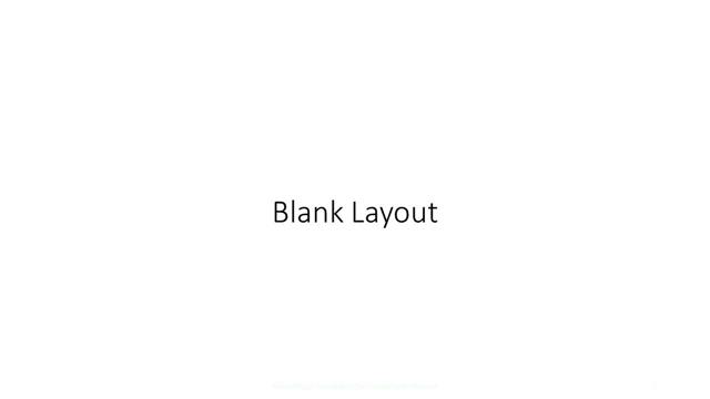 Blank presentation slide layout
