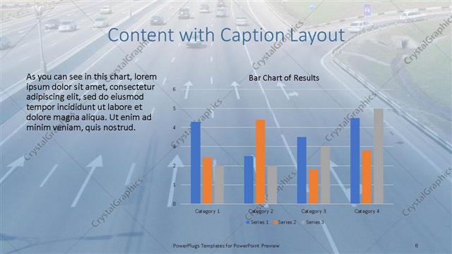 Content with Caption presentation slide layout