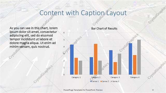 Content with Caption presentation slide layout