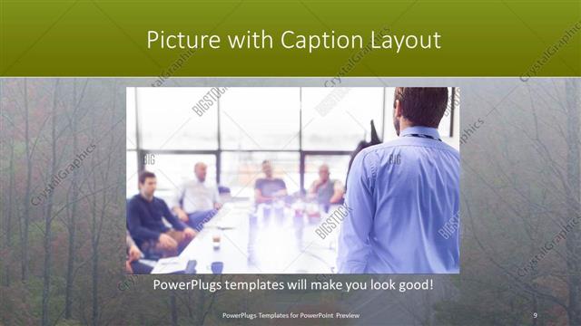 Picture with Caption presentation slide layout