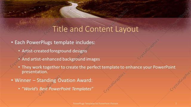 Title and Content presentation slide layout