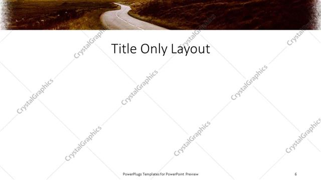 Title Only presentation slide layout