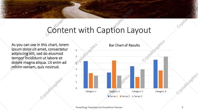 Content with Caption presentation slide layout