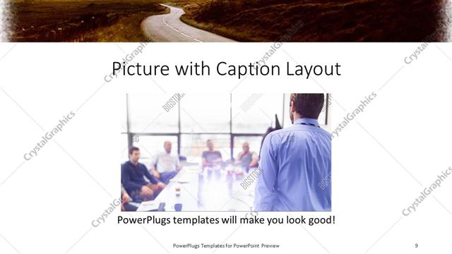Picture with Caption presentation slide layout