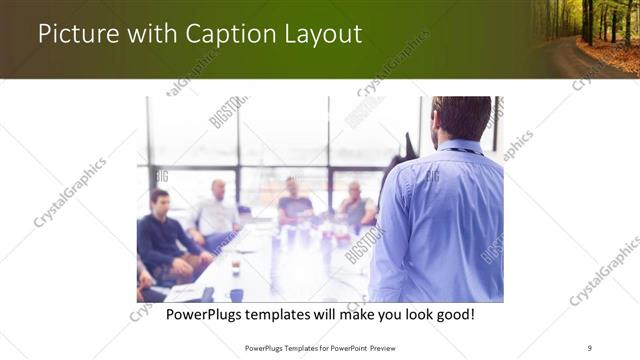 Picture with Caption presentation slide layout