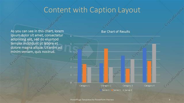 Content with Caption presentation slide layout