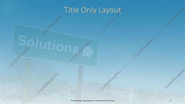 Title Only presentation slide layout