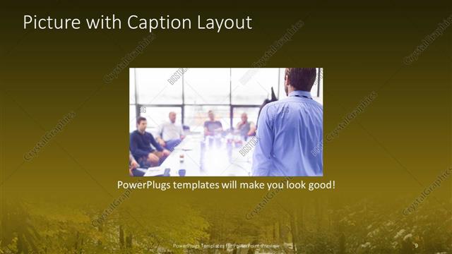 Picture with Caption presentation slide layout