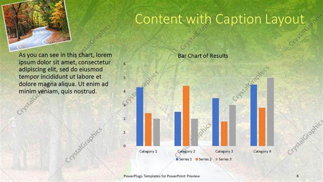 Content with Caption presentation slide layout