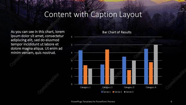 Content with Caption presentation slide layout