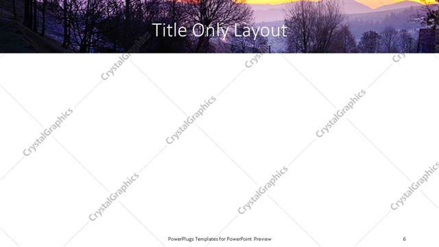 Title Only presentation slide layout