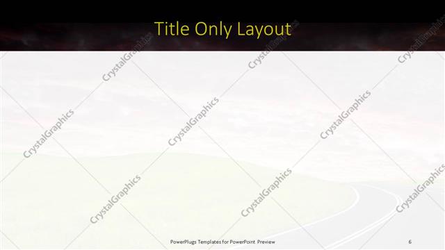 Title Only presentation slide layout