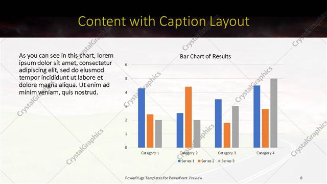Content with Caption presentation slide layout
