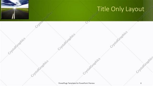 Title Only presentation slide layout