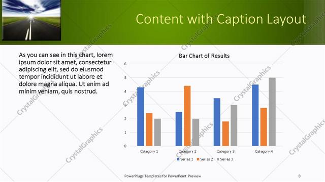 Content with Caption presentation slide layout