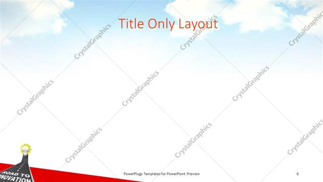 Title Only presentation slide layout