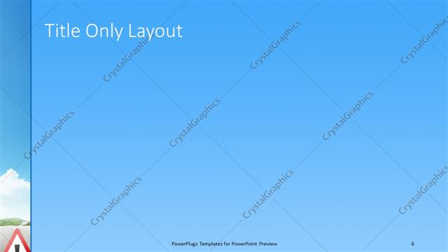 Title Only presentation slide layout