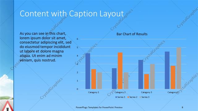 Content with Caption presentation slide layout