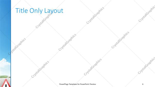 Title Only presentation slide layout