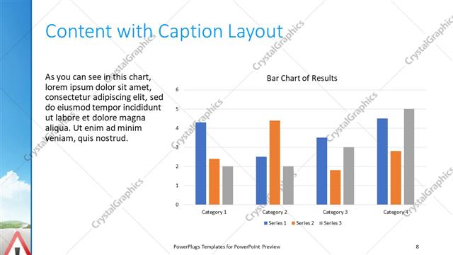 Content with Caption presentation slide layout