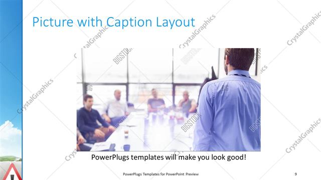 Picture with Caption presentation slide layout