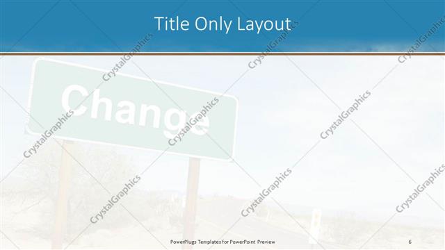 Title Only presentation slide layout