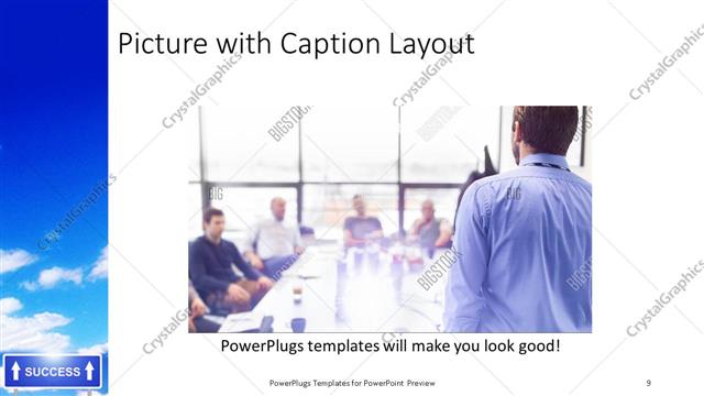 Picture with Caption presentation slide layout